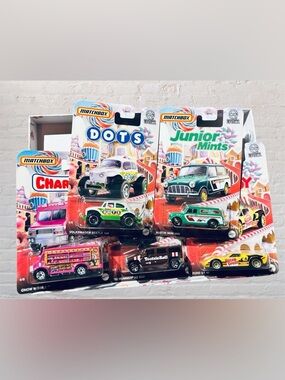 Matchbox Limited Edition Candy Cars Set of 5 Die Cast Cars